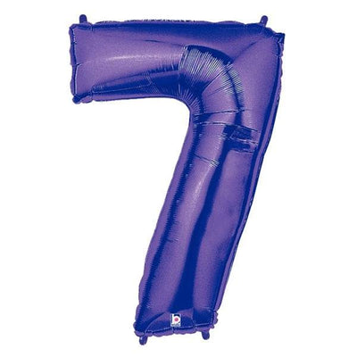 34" Megaloon Number 7 - Purple - Premium Party Distribution