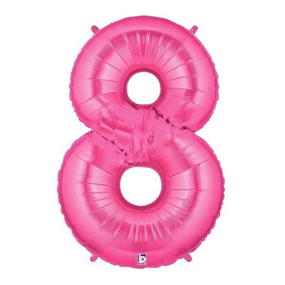 34" Megaloon Number 8 - Pink - Premium Party Distribution