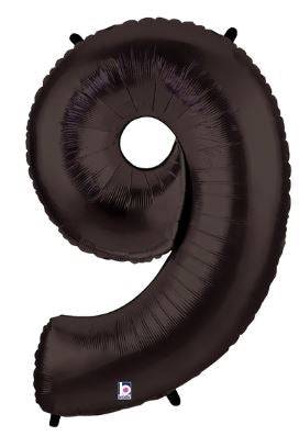 34" Megaloon Number 9 - Black - Premium Party Distribution