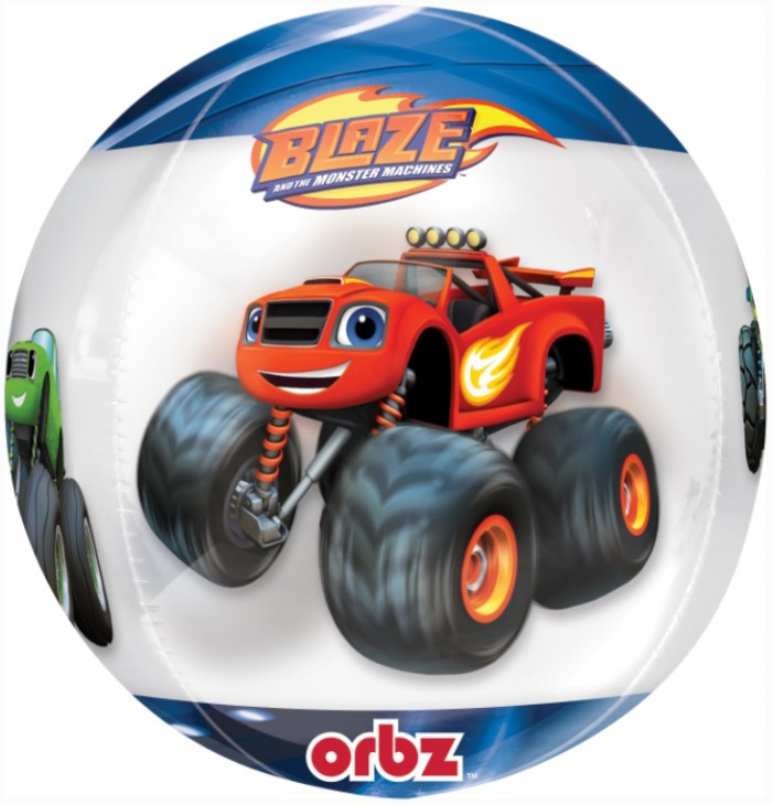 Anagram 16" Blaze Orbz Foil Balloon 1ct