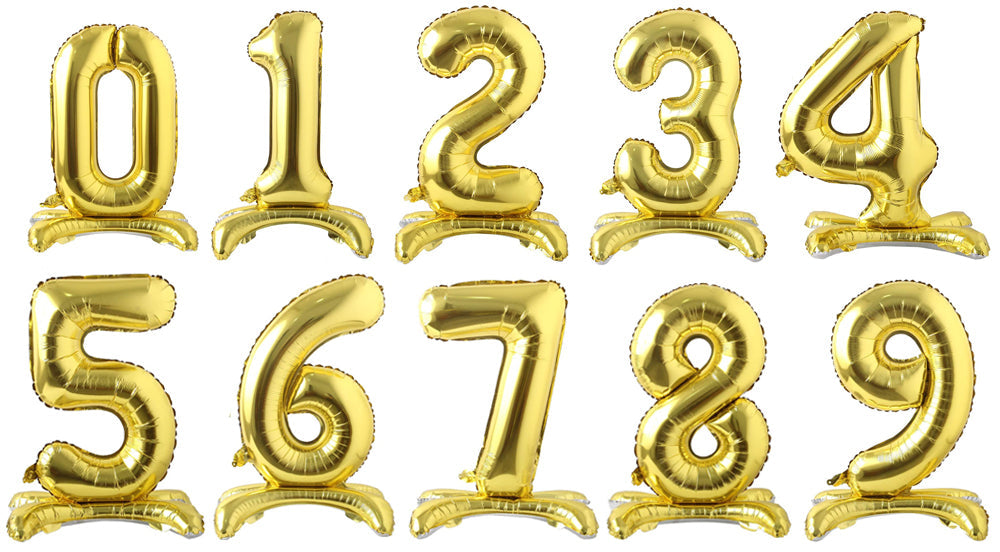 34" Gold Foil Standing Numbers (Winner Party)