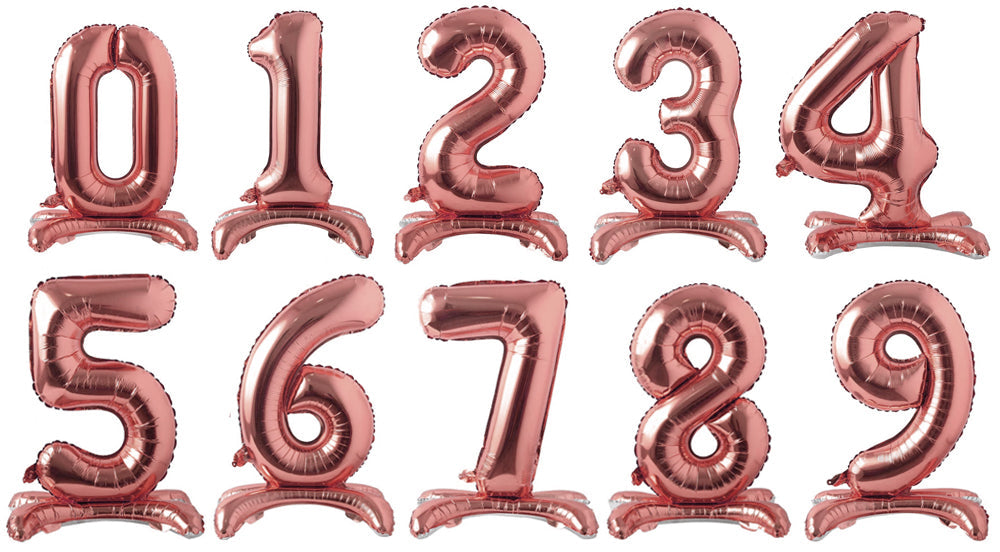 34" Rose Gold Foil Standing Numbers (Winner Party)