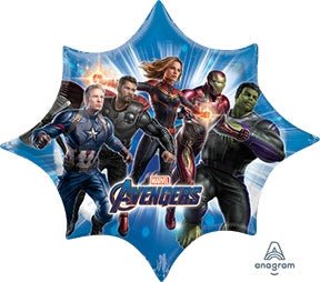 35” AVENGERS ENDGAME - SuperShape Foil Balloon (PKG) - Premium Party Distribution