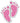 35" Baby Feet - Pink - Premium Party Distribution