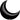 35” BLACK CRESCENT Foil Balloon - Package of 3 - Premium Party Distribution