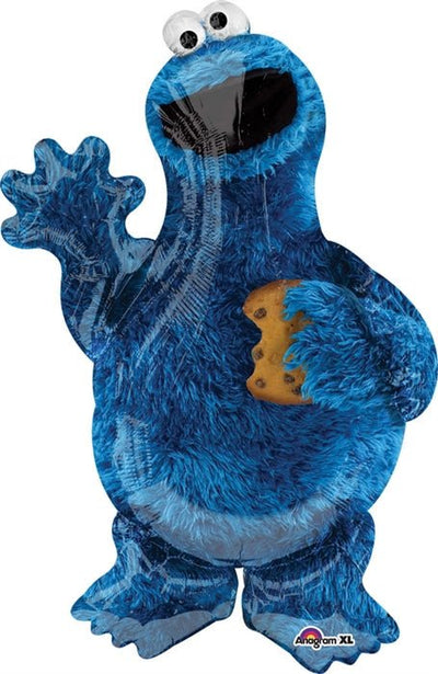 35” COOKIE MONSTER SuperShape Foil Balloon (PKG) - Premium Party Distribution