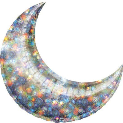 35” Holo Fireworks CRESCENT, Price Per Package of 3 - Premium Party Distribution