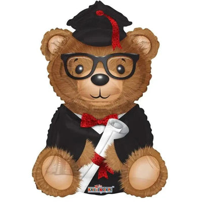 36" Bear and Diploma Balloons (5 - Pack) - ConverUSA - Premium Party Distribution