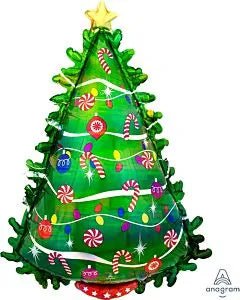 36" Christmas Tree - Holographic - Premium Party Distribution