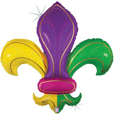 36" Colorful Fleur De Lis - Premium Party Distribution