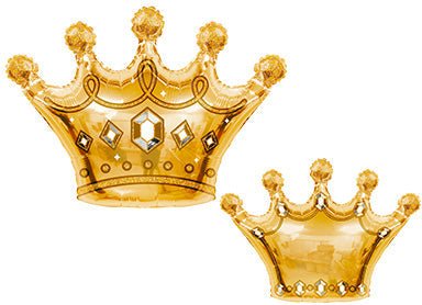 36" Crown - Gold - Premium Party Distribution
