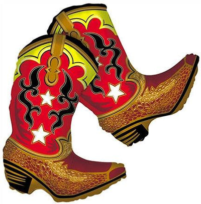 36” Dancing BOOTS (PKG) Large Foil Balloon - Premium Party Distribution
