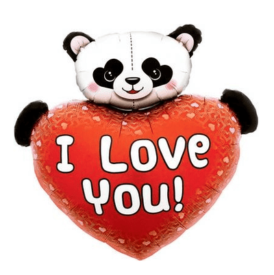 36" I Love You Heart - Bear - Northstar Balloons - Premium Party Distribution
