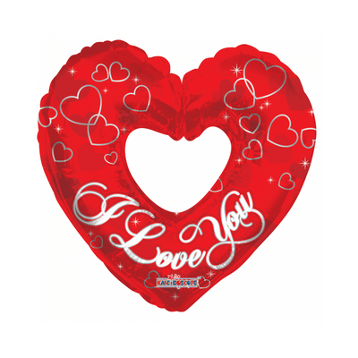 36" I Love You - Silver Heart (5ct) - Premium Party Distribution
