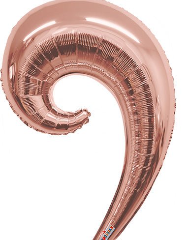 36" Kurly Wave - Rose Gold (5ct) - Premium Party Distribution