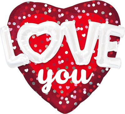 36" Love Hearts and Dots - Premium Party Distribution