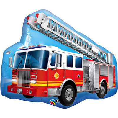 36" Red Fire Truck - Qualatex - Premium Party Distribution