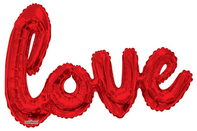 36" Red Love Banner Balloon - ConverUSA - Premium Party Distribution