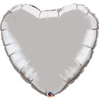 36" Silver Heart (5ct) - Premium Party Distribution