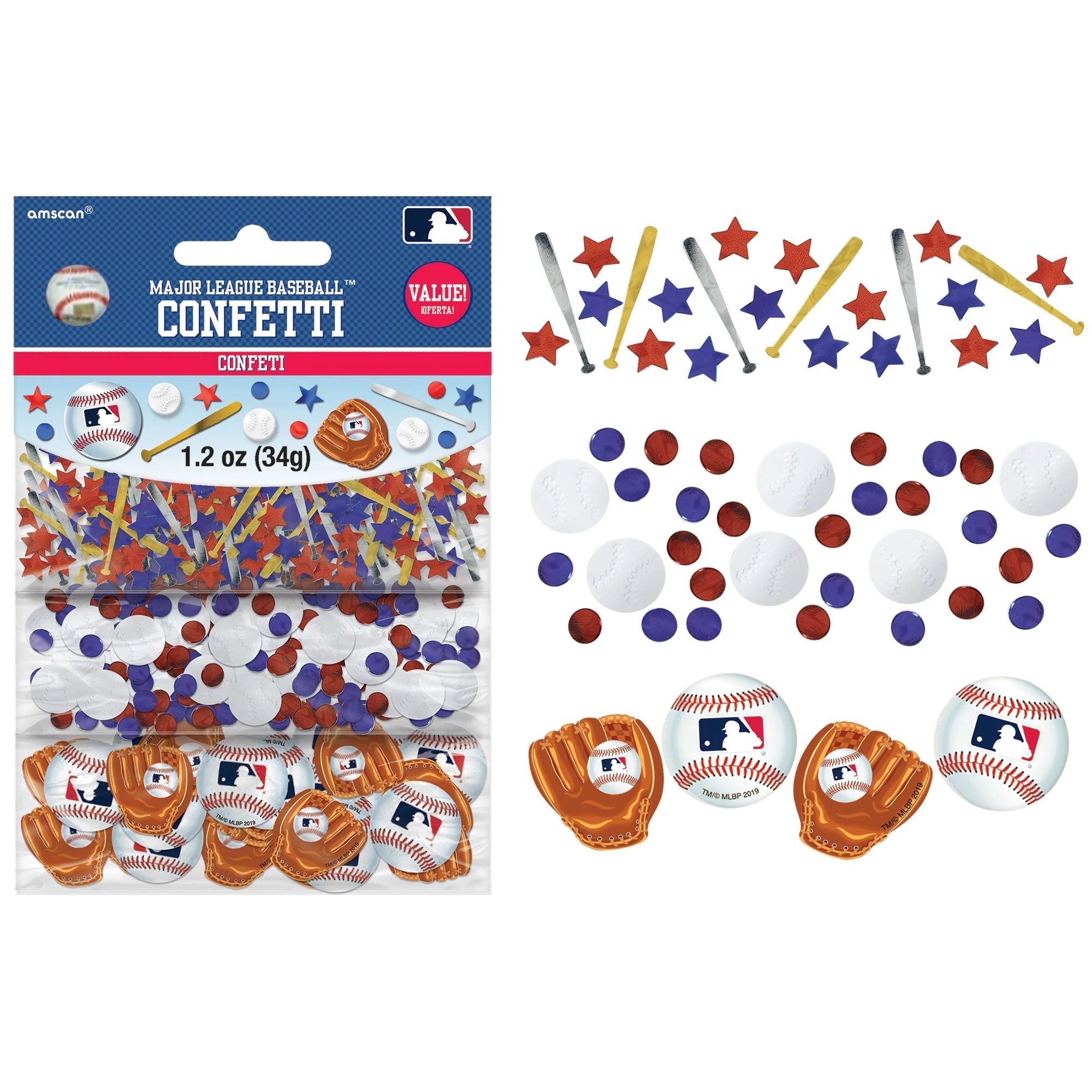 MLB Confetti Value Pack 1.2oz