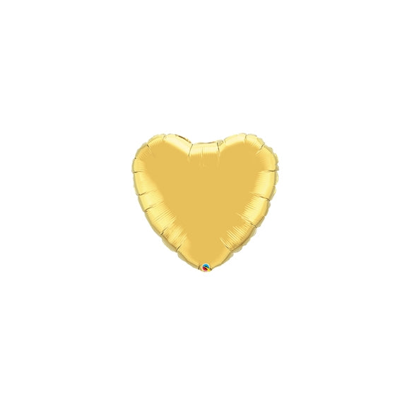 4in GOLD Heart Foil - Pack of 25