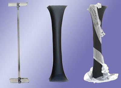 36in PlexiPole SLEEVE - Black - Premium Party Distribution