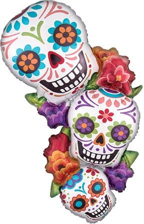 38" Stacking Sugar Skulls - Premium Party Distribution