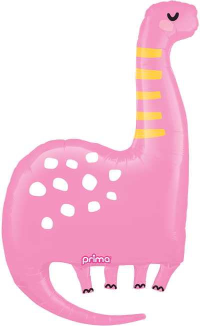 38" Sweet Pink Brachiosaurus Dinosaur - Premium Party Distribution