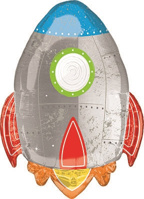 29 inch Blast Off Spaceship Foil Balloon