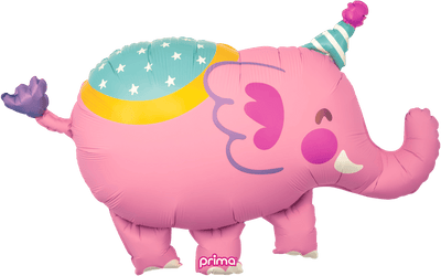 39" Circus Shape - Pink Elephant - Premium Party Distribution