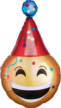 39" Emoji with Party Hat - Premium Party Distribution