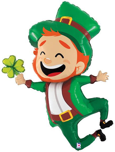 39" Jumping Leprechaun - Premium Party Distribution