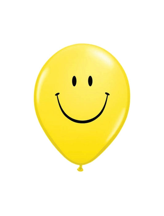 5in SMILE FACE Yellow (100ct)