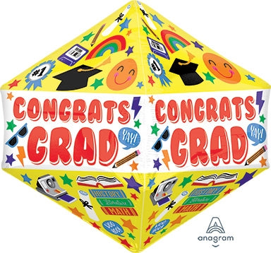 Congrats Grad Fun Icons Balloon