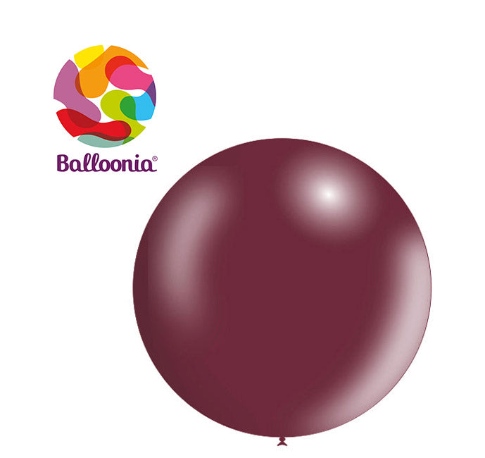 3FT Metallic Burgundy (5ct) - Balloonia