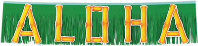 4' Aloha Fringe Banner - Premium Party Distribution