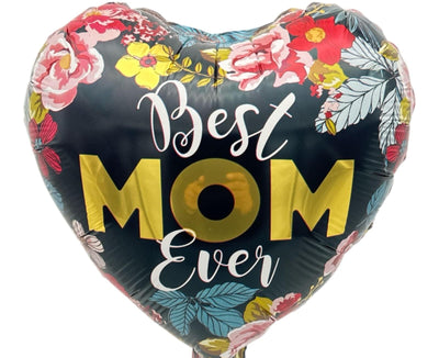 4" Best Mom Ever Heart Balloon 100ct - Party America - Premium Party Distribution