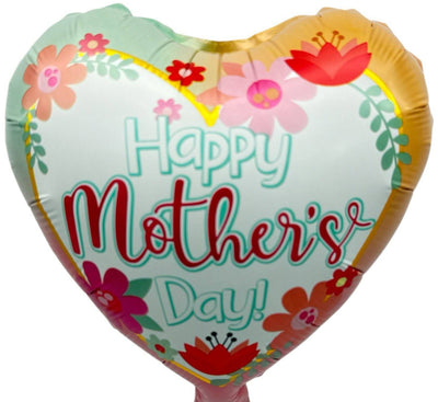 4" Happy Mother's Day Heart Balloon 100ct - Party America - Premium Party Distribution