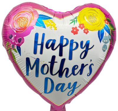 4" Happy Mother's Day Heart Balloon 100ct - Party America - Premium Party Distribution