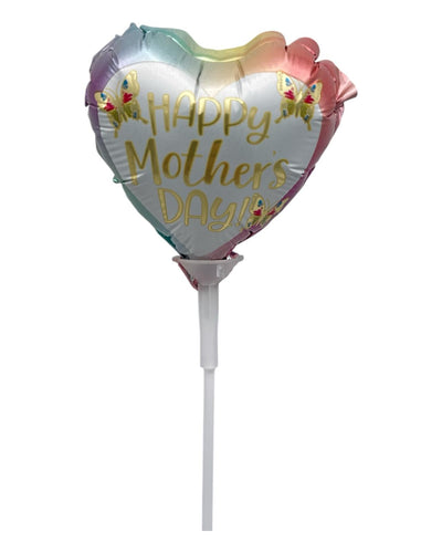 4" Happy Mother's Day with Butterflies Balloon 100ct - Party America - Premium Party Distribution