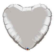 4" Heart - Silver (25ct) - Premium Party Distribution