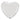 4" Heart - White (25ct) - Premium Party Distribution
