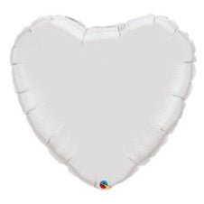 4" Heart - White (25ct) - Premium Party Distribution