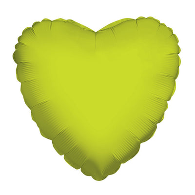 4" Lime Green Heart Balloon 10ct - ConverUSA - Premium Party Distribution