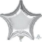 4" Solid Star Flat Foil Balloon (10ct) - Anagram - Premium Party Distribution