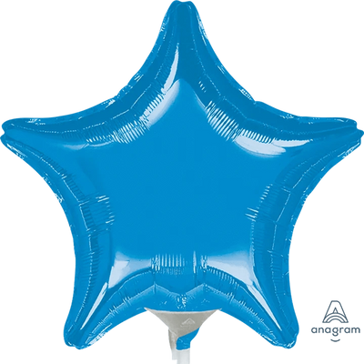 4" Solid Star Flat Foil Balloon (10ct) - Anagram - Premium Party Distribution