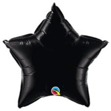 4" Star - Black (25ct) - Premium Party Distribution