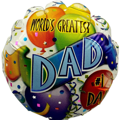 4" World's Greatest Dad (100ct) - CTI Balloons - Premium Party Distribution