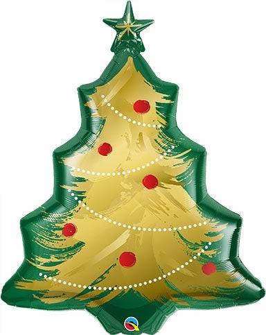 40" Christmas Tree Brushed Gold (5ct) - Premium Party Distribution