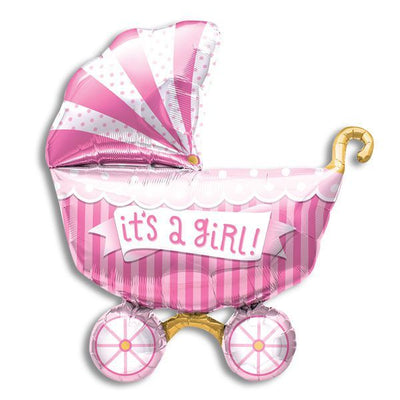 40" It's a Girl Buggy - Premium Party Distribution